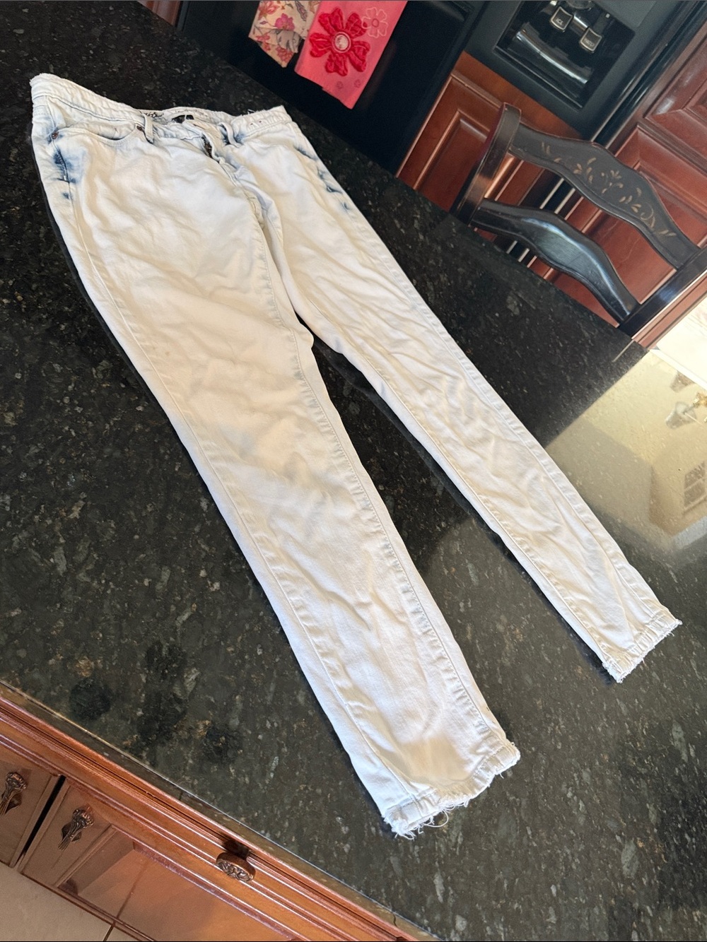 Softest off white and blue Jeans